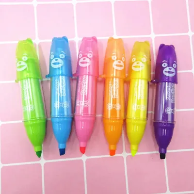 6 Color BAO BAO Happiness Highlighter Pen Set